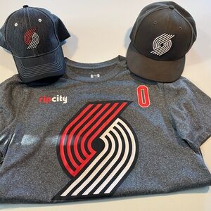 Gray Rip City T-Shirt and Caps Set